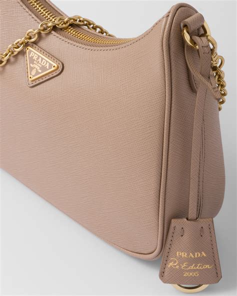 prada re-edition 2005 saffiano leather bag cameo beige|prada nylon re edition 2000.